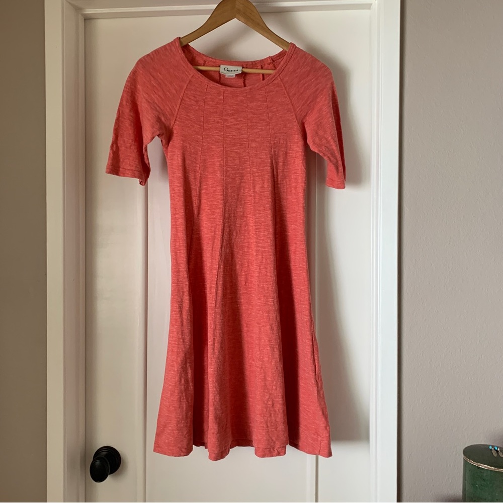 GANNI Winter Jersey swing dress, S